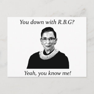 Carte Postale Vous êtes avec RBG ?