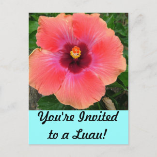Carte Postale Vous êtes invité à Luau ! Invitation