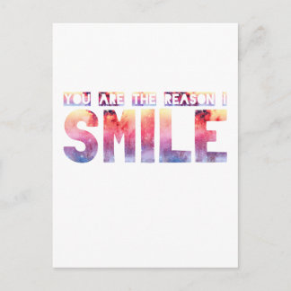 Carte Postale Vous Êtes La Raison Pour Laquelle Je Souriez