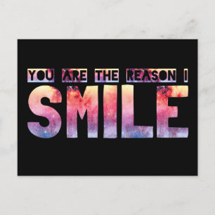 Carte Postale Vous Êtes La Raison Pour Laquelle Je Souriez