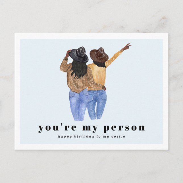 Carte Postale Vous êtes ma personne | Anniversaire du meilleur a (Devant)