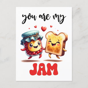 Carte Postale Vous Êtes Mon Jam Funny Punny Valentine