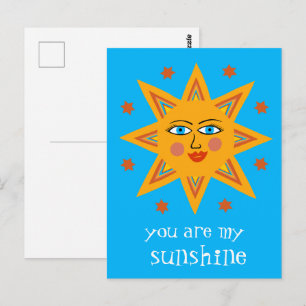Carte Postale Vous êtes mon Soleil Joyeux Soleil PERSONNALISÉ