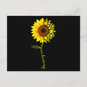 Carte Postale Vous Êtes Mon Sunshine Sunflower Softball