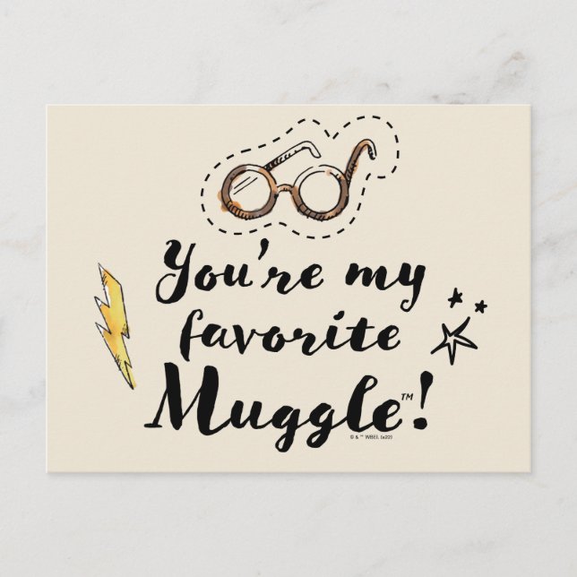 Carte Postale Vous êtes My Favorite Muggle™ (Devant)