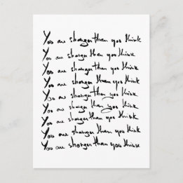 Carte Postale Vous êtes PLUS FORT que vous ne le pensez !