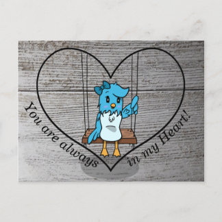 Carte Postale Vous êtes toujours dans mon coeur Bluebird