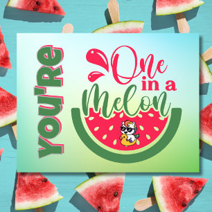 Carte Postale Vous êtes un dans un Melon Unicorn Penser à vous