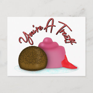 Carte Postale Vous êtes un gâteau Fraise Rempli Saint-Valentin