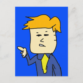 Carte Postale vous êtes virée caricaturiste garçon