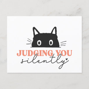 Carte Postale Vous Juger Silencieux Chat Kitty