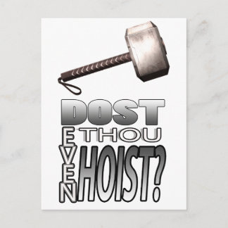 Carte Postale Vous levez-vous même ?