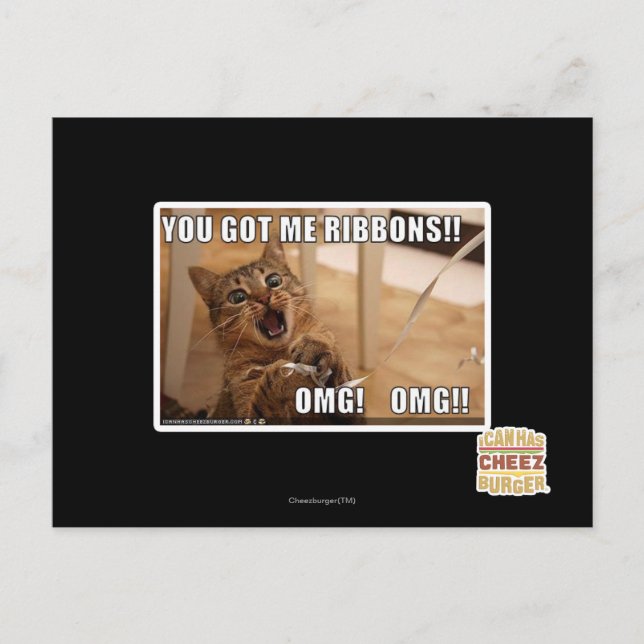 Carte Postale Vous m'avez des rubans ! ! (Devant)