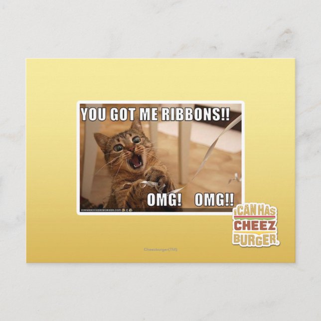 Carte Postale Vous m'avez des rubans ! ! (Devant)