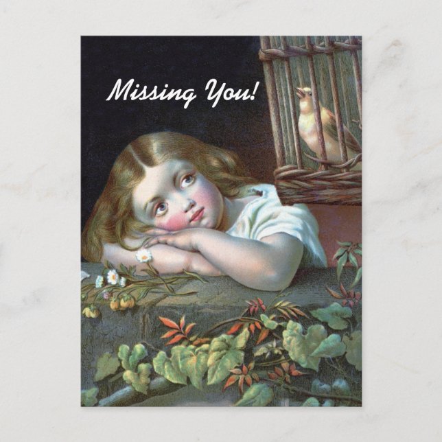 Carte Postale Vous me manquez (Devant)