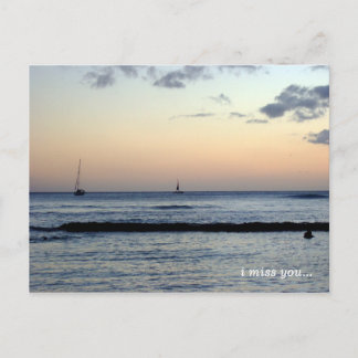 Carte Postale vous me manquez ...