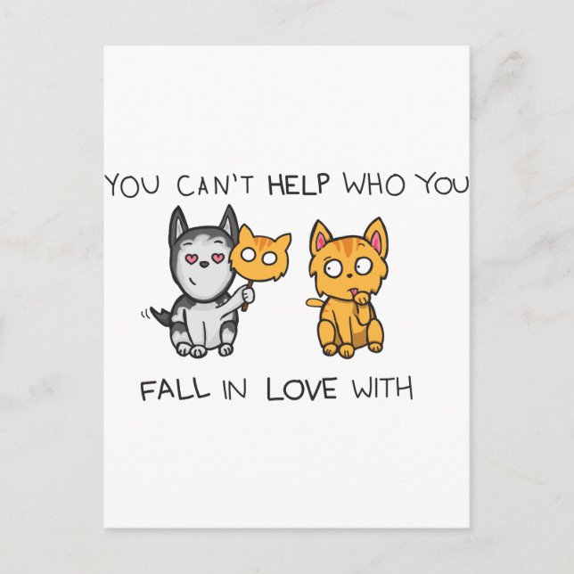 Carte Postale Vous ne pouvez pas aider ceux avec qui vous tombez (Devant)