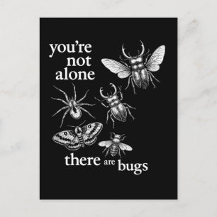 Carte Postale Vous n'êtes pas seul, il y a des insectes