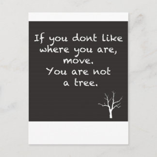 Carte Postale Vous n'êtes PAS un arbre