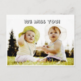 Carte Postale Vous nous manquez !