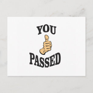 Carte Postale vous passez le test oui