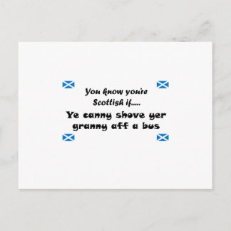 Carte Postale Vous savez que vous êtes écossais....