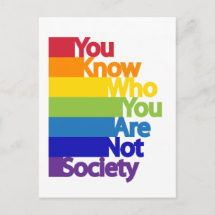 Carte Postale Vous Savez Qui Vous N'Êtes Pas Société
