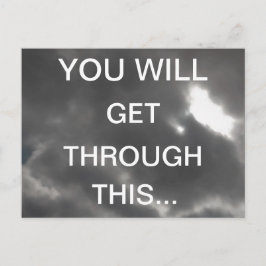 Carte Postale VOUS SURMONTEREZ CECI Mots encourageants