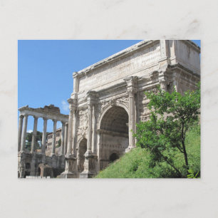 Carte Postale Voûte romaine de forum de Titus - Rome, Italie