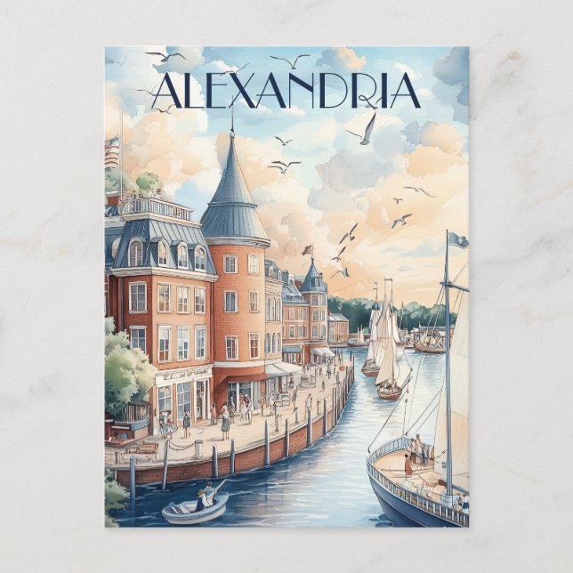 Carte Postale Voyage à Alexandria Virginia (Devant)