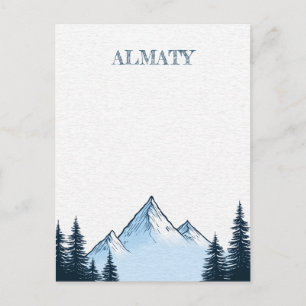 Carte Postale Voyage à Almaty Kazakhstan