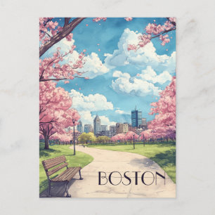 Carte Postale Voyage à Boston Massachusetts