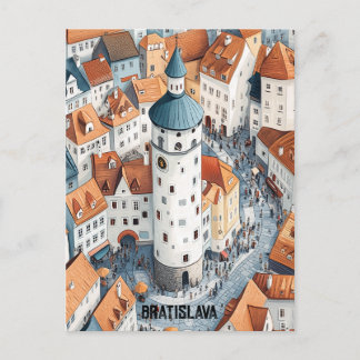 Carte Postale Voyage à Bratislava Slovaquie