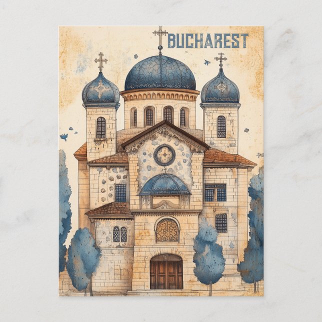 Carte Postale Voyage à Bucarest Roumanie (Devant)