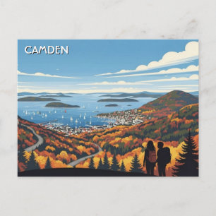 Carte Postale Voyage à Camden dans le Maine