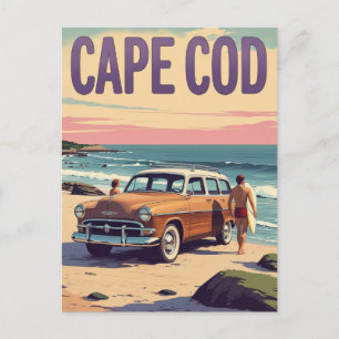 Carte Postale Voyage à Cape Cod MA Surf