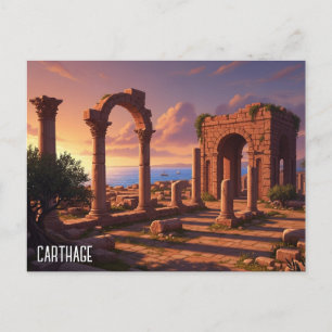 Carte Postale Voyage à Carthage Tunisie