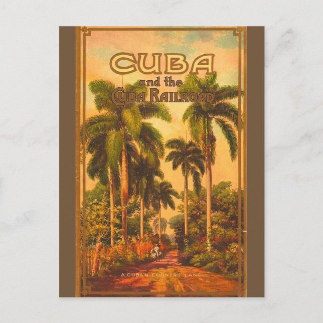 Carte Postale Voyage à Cuba à l'époque - Chemin de fer de Cuba (Devant)