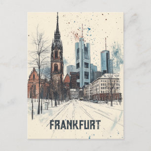 Carte Postale Voyage à Francfort-sur-le-Main Allemagne