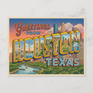 Carte Postale Voyage à Houston Texas