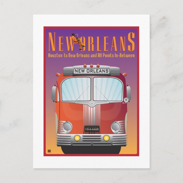 Carte Postale VOYAGE À La Nouvelle-Orléans (Devant)