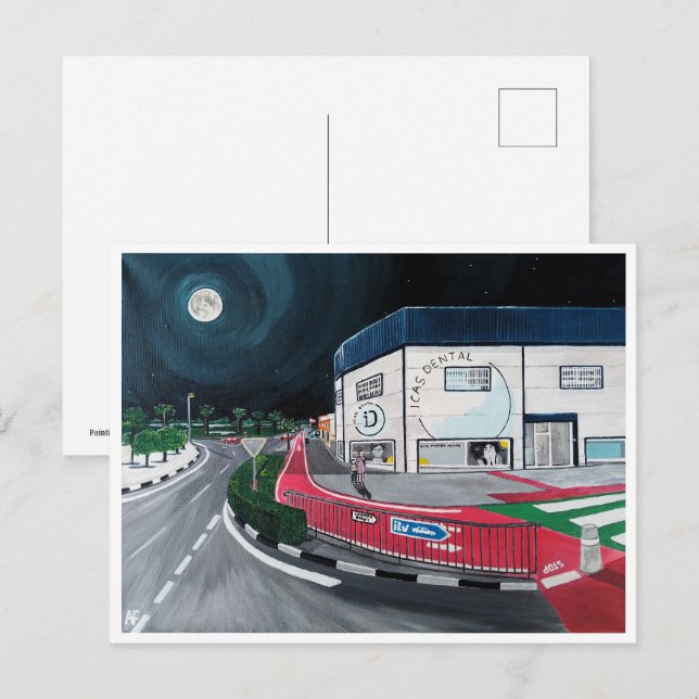 Carte Postale Voyage à la peinture dentaire par Alfred Fox (Devant / Derrière)