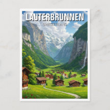 Voyage à Lauterbrunnen en Suisse