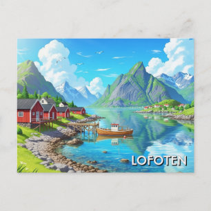 Carte Postale Voyage à Lofoten en Norvège