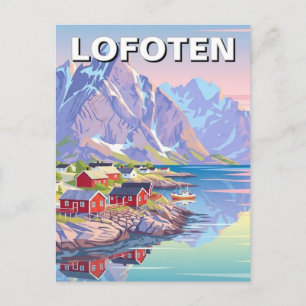 Carte Postale Voyage à Lofoten en Norvège