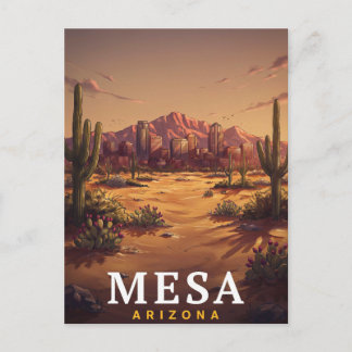 Carte Postale Voyage à Mesa Arizona Desert Skyline