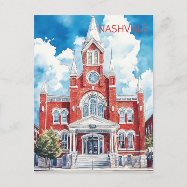 Carte Postale Voyage à Nashville Tennessee (Devant)