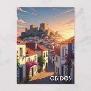 Carte Postale Voyage à Óbidos Portugal
