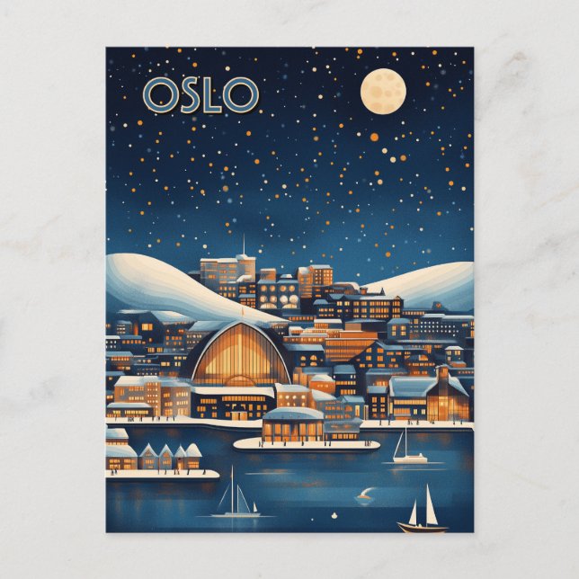 Carte Postale Voyage à Oslo en Norvège (Devant)