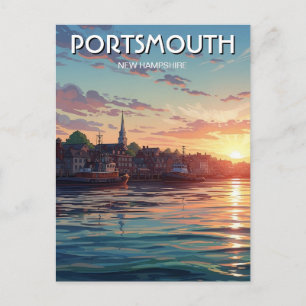 Carte Postale Voyage à Portsmouth dans le New Hampshire